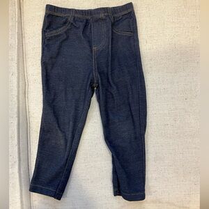 Carter’s girl Jean leggings. Size 24 months